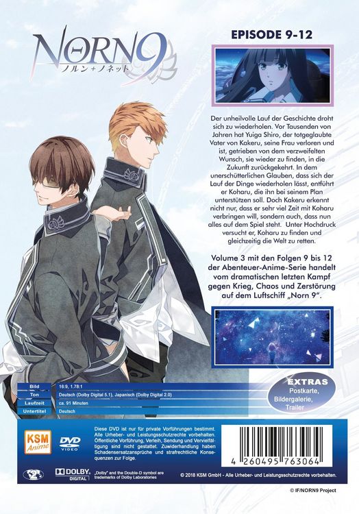 Produktbild: Norn9 - Volume 3: Episode 09-12