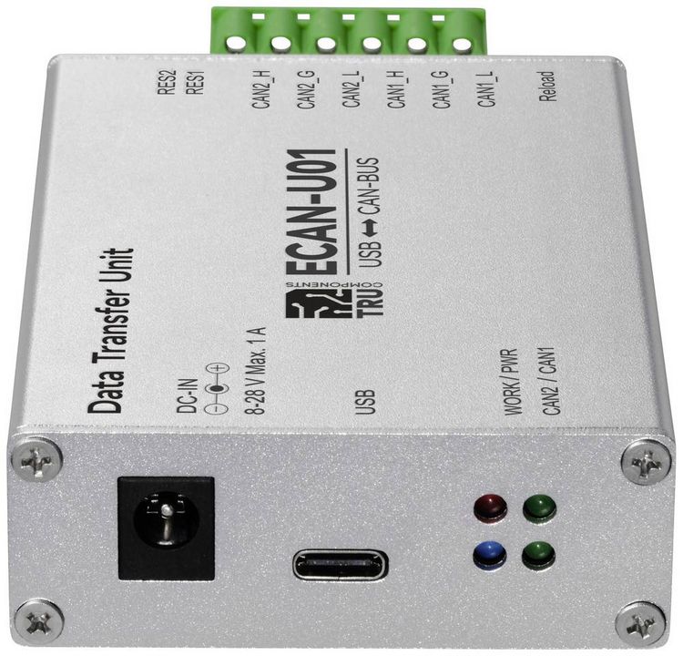 Produktbild: TRU COMPONENTS TC-12626060 TC-ECAN-U01 CAN Umsetzer USB, CAN Bus 5 V/DC 1St.