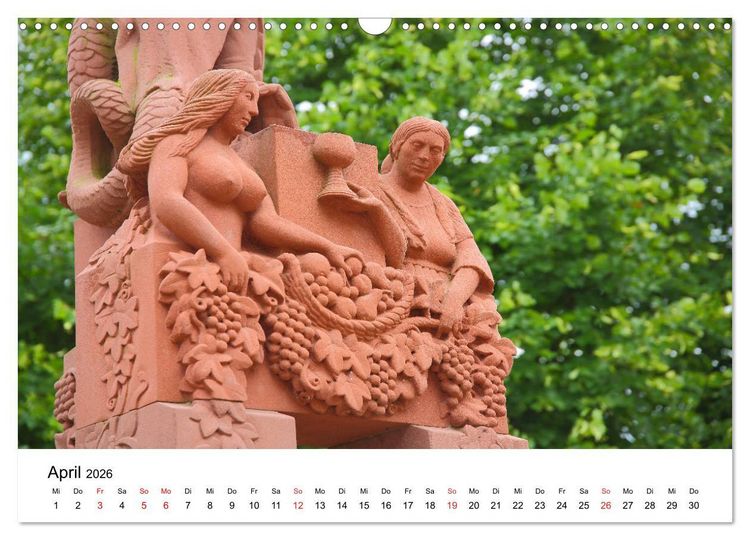Produktbild: Wiesbaden Kunst in der &Ouml;ffentlichkeit (Wandkalender 2026 DIN A3 quer), CALVENDO Monatskalender