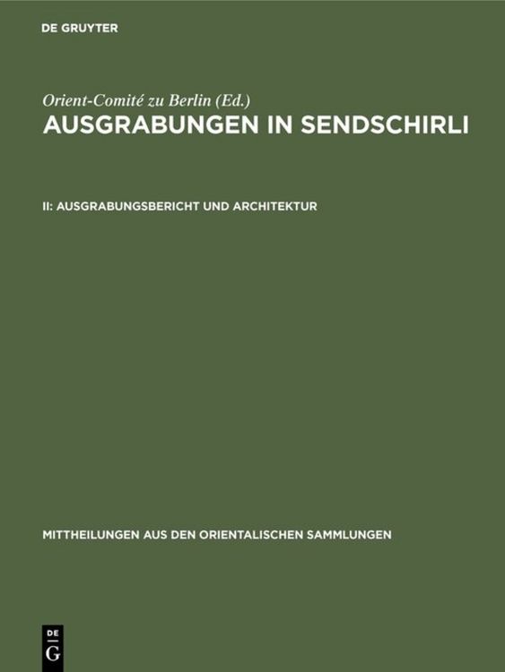 Produktbild: Ausgrabungsbericht und Architektur