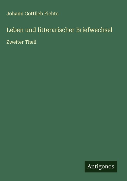 Produktbild: Leben und litterarischer Briefwechsel