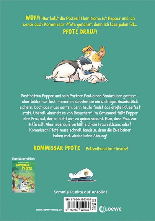 Produktbild: Kommissar Pfote (Band 10) - Bankr&auml;uber auf der Flucht