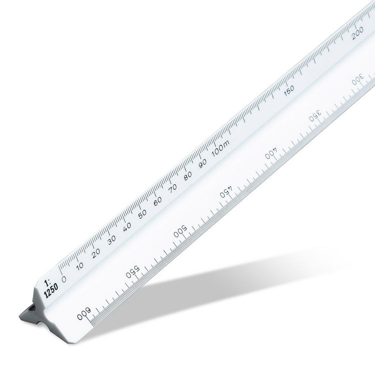 Produktbild: ARISTO College Dreikantma&szlig;stab (C) 1:500 :1000:1250:1500:2000:2500Ecoblister