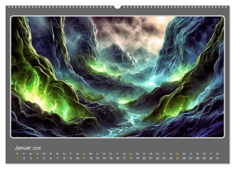 Produktbild: Energiefantasien (hochwertiger Premium Wandkalender 2026 DIN A2 quer), Kunstdruck in Hochglanz