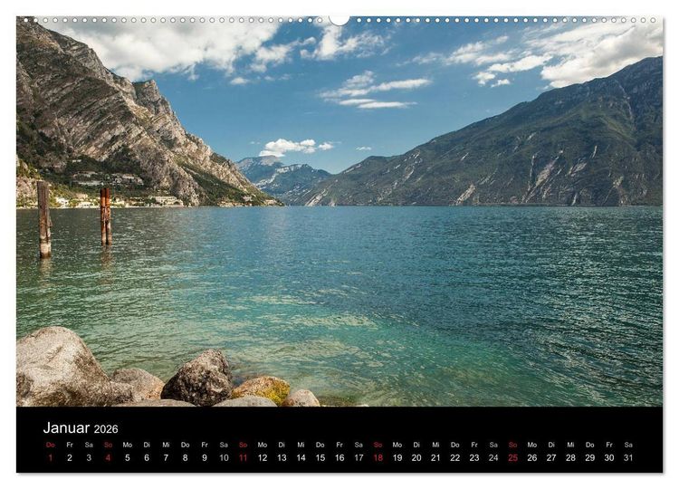 Produktbild: Die sch&ouml;nste Seite am Gardasee (Wandkalender 2026 DIN A2 quer), CALVENDO Monatskalender
