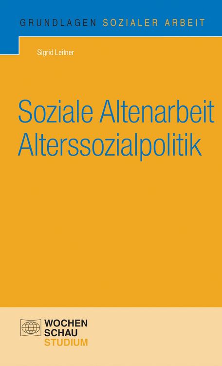Produktbild: Soziale Altenarbeit Alterssozialpolitik