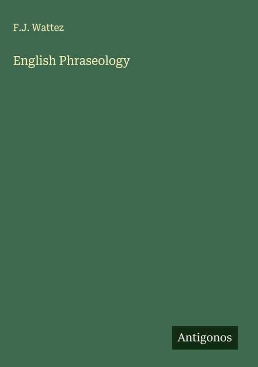 Produktbild: English Phraseology