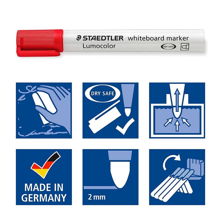 Produktbild: Whiteboardmarker Rundspitze 6er Etui