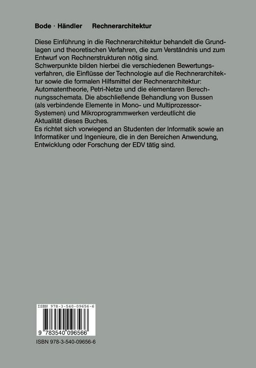 Produktbild: Rechnerarchitektur
