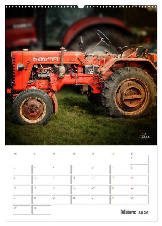 Produktbild: Oldtimer - mein Trecker (hochwertiger Premium Wandkalender 2026 DIN A2 hoch), Kunstdruck in Hochglanz