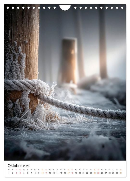 Produktbild: Wintermomente - Natur im wei&szlig;en Kleid (Wandkalender 2026 DIN A4 hoch), CALVENDO Monatskalender