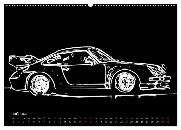 Produktbild: 911 Lignes (Calendrier mural 2026 DIN A2 vertical) calendrier de bureau