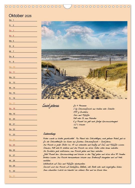 Produktbild: Ostfriesland - Appetit auf mehr (Wandkalender 2026 DIN A3 hoch), CALVENDO Monatskalender