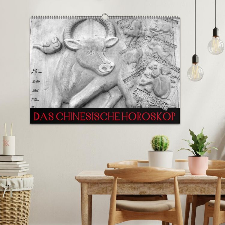 Produktbild: Das Chinesische Horoskop / Geburtstagskalender (Wandkalender 2026 DIN A2 quer), CALVENDO Monatskalender