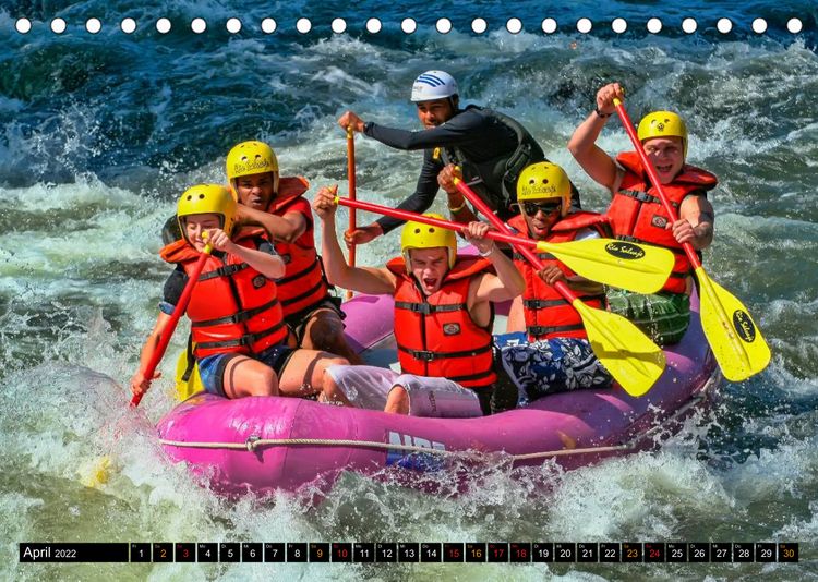 Produktbild: Abenteuer pur - Rafting (Tischkalender 2022 DIN A5 quer)