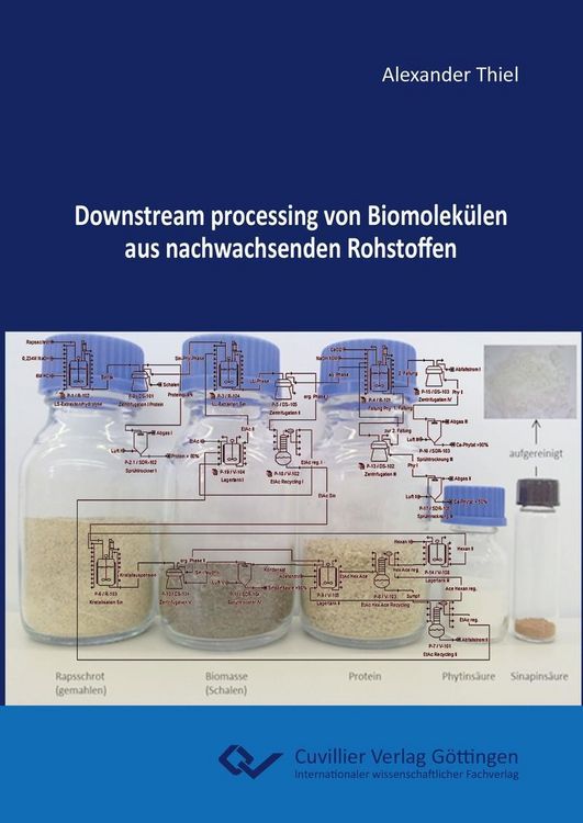 Produktbild: Downstream processing von Biomolek&uuml;len aus nachwachsenden Rohstoffen
