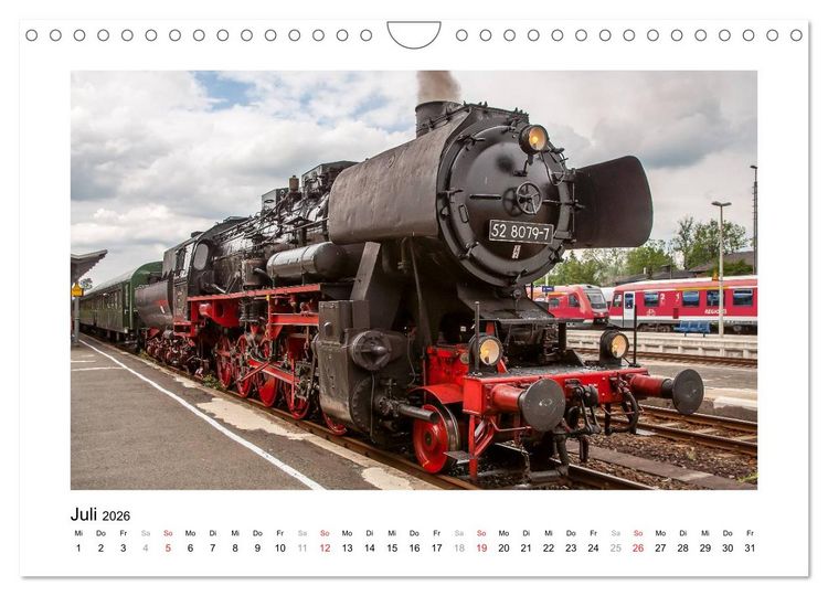 Produktbild: Unter Dampf - Dampflokromantik (Wandkalender 2026 DIN A4 quer), CALVENDO Monatskalender