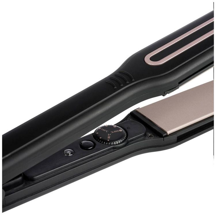 Produktbild: Tristar HD-2411 Gl&auml;tteisen Schwarz, Ros&eacute;gold