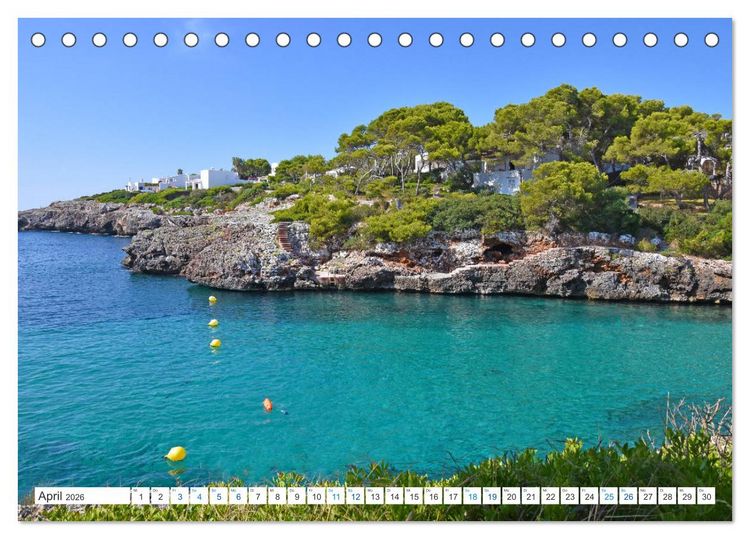 Produktbild: Mallorca - Azurblaues Mittelmeer zum Tr&auml;umen (Tischkalender 2026 DIN A5 quer), CALVENDO Monatskalender