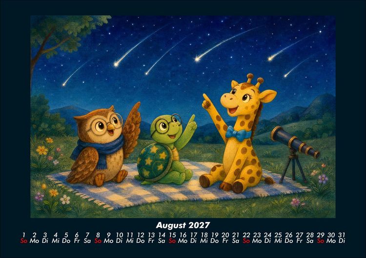 Produktbild: Kleine Astronomen 2027 Fotokalender DIN A4