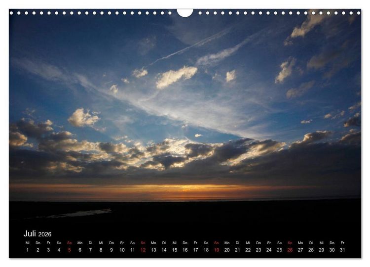 Produktbild: NORDSEE IMPRESSIONEN (Wandkalender 2026 DIN A3 quer), CALVENDO Monatskalender