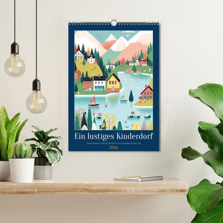 Produktbild: Ein lustiges Kinderdorf (Wandkalender 2026 DIN A3 hoch), CALVENDO Monatskalender