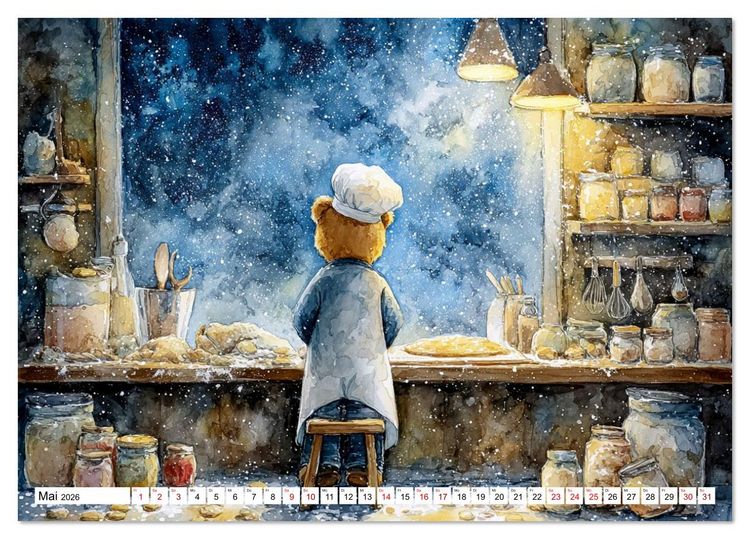 Produktbild: Das geheime Leben flauschiger Freunde (Tischkalender 2026 DIN A5 quer), CALVENDO Monatskalender