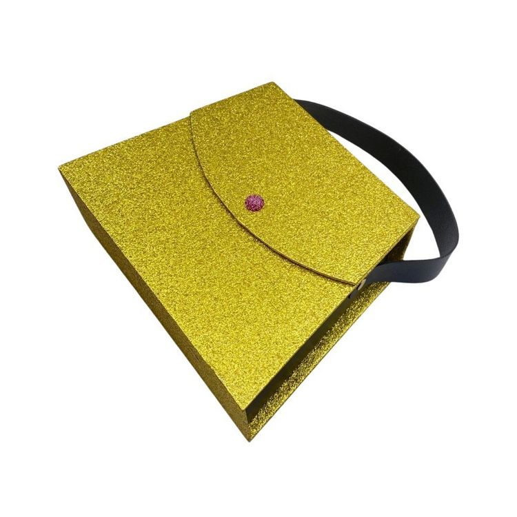 Produktbild: Geschenkschachtel, Handtasche, gold sparkle