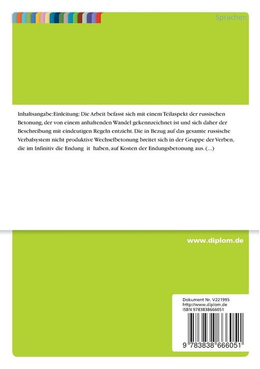 Produktbild: Buchsprachlichkeit und Endungsbetonung