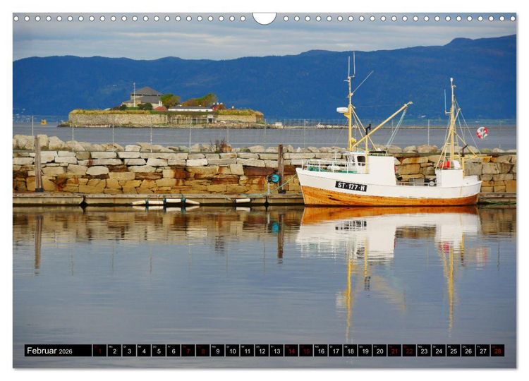 Produktbild: Bergen - Kirkenes - Bergen mit dem Postschiff (Wandkalender 2026 DIN A3 quer), CALVENDO Monatskalender