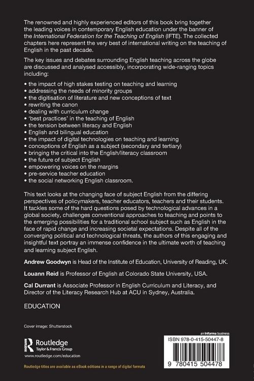 Produktbild: International Perspectives on Teaching English in a Globalised World