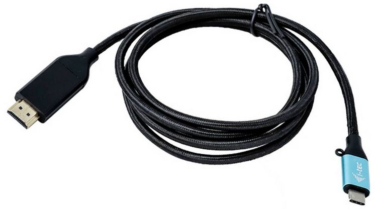 Produktbild: i-tec Anschlusskabel USB-C&reg; Stecker, HDMI-A Stecker 1.5 m Schwarz C31CBLHDMI60HZ USB-C&reg;-Displaykabel