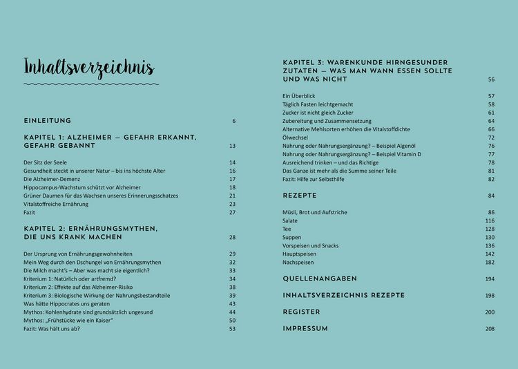 Produktbild: Kopfk&uuml;che. Das Anti-Alzheimer-Kochbuch
