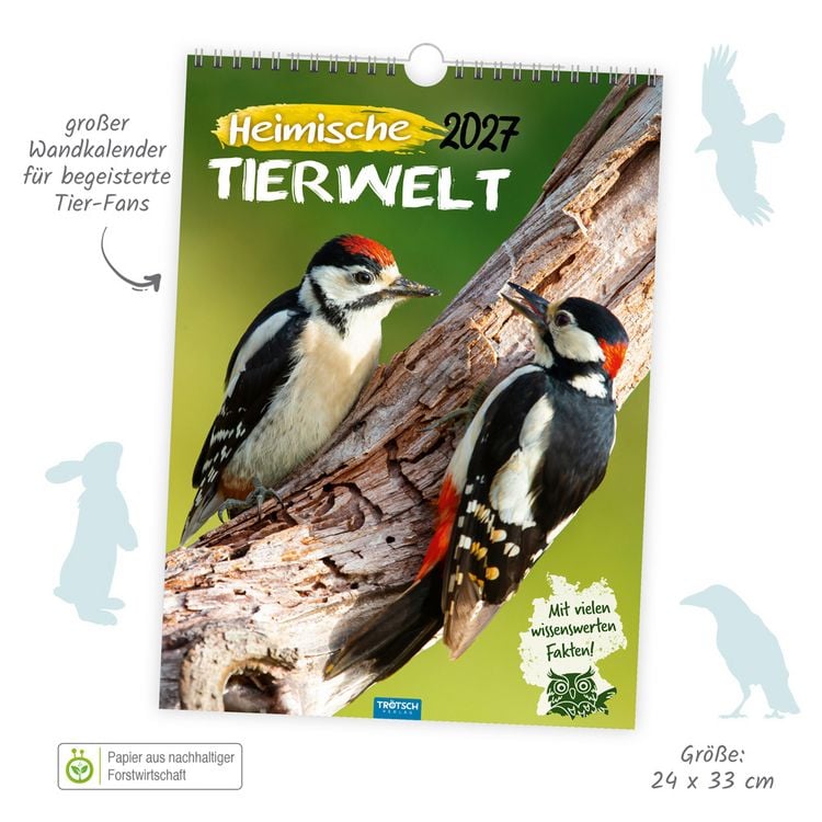 Produktbild: TR&Ouml;TSCH - Classickalender Heimische Tierwelt 2027