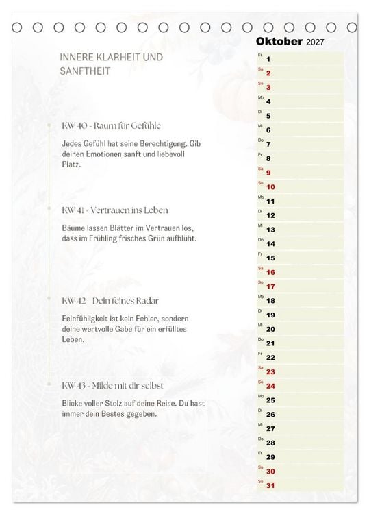 Produktbild: SEELENKOMPASS (Tischkalender 2027 DIN A5 hoch), CALVENDO Monatskalender