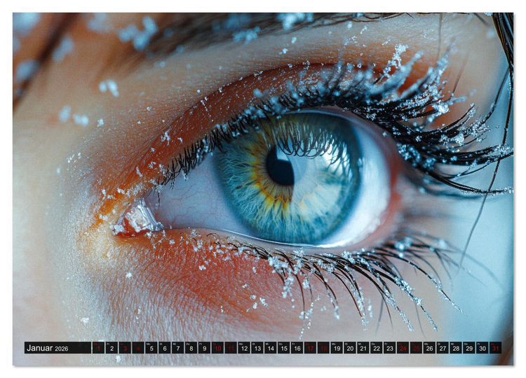 Produktbild: Iris Kunstkalender - Die faszinierende Welt der magischen Augen (hochwertiger Premium Wandkalender 2026 DIN A2 quer), Kunstdruck in Hochglanz