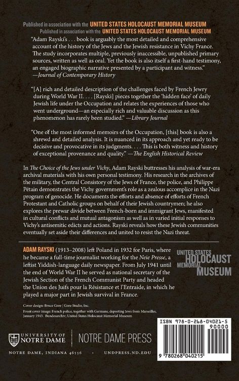 Produktbild: The Choice of the Jews under Vichy