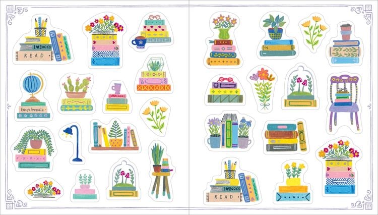 Produktbild: A Book Lover's Sticker Book