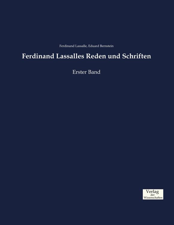 Produktbild: Ferdinand Lassalles Reden und Schriften