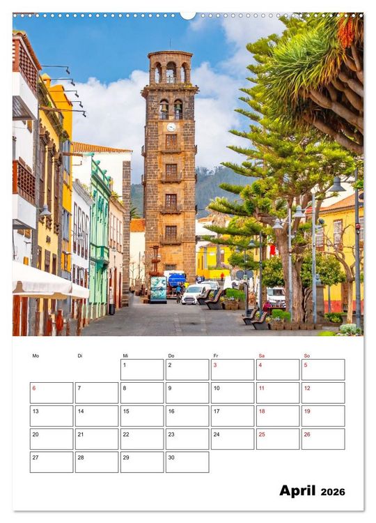 Produktbild: Wundersch&ouml;nes Reiseziel - La Laguna und La Orotava (Wandkalender 2026 DIN A2 hoch), CALVENDO Monatskalender