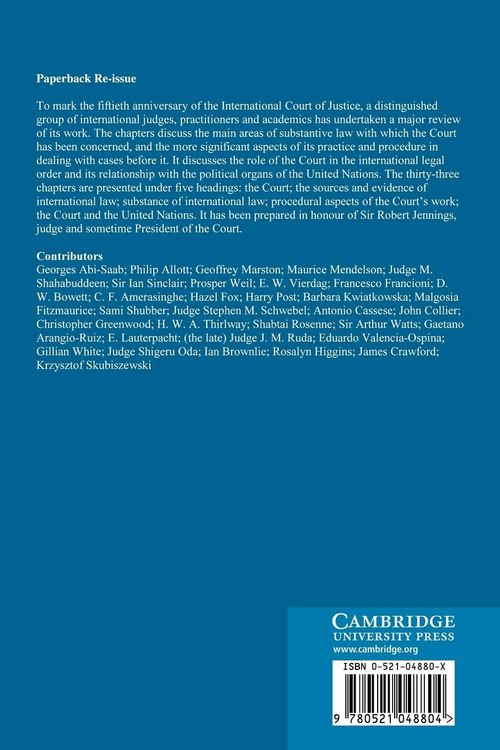 Produktbild: Fifty Years of the International Court of Justice