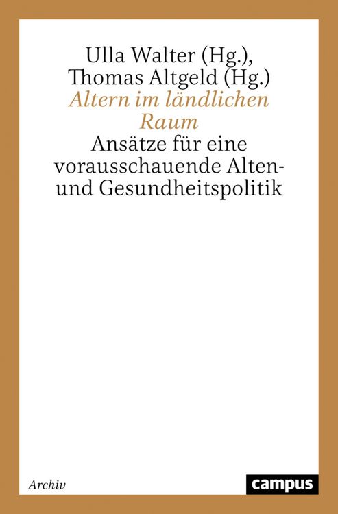 Produktbild: Altern im l&auml;ndlichen Raum