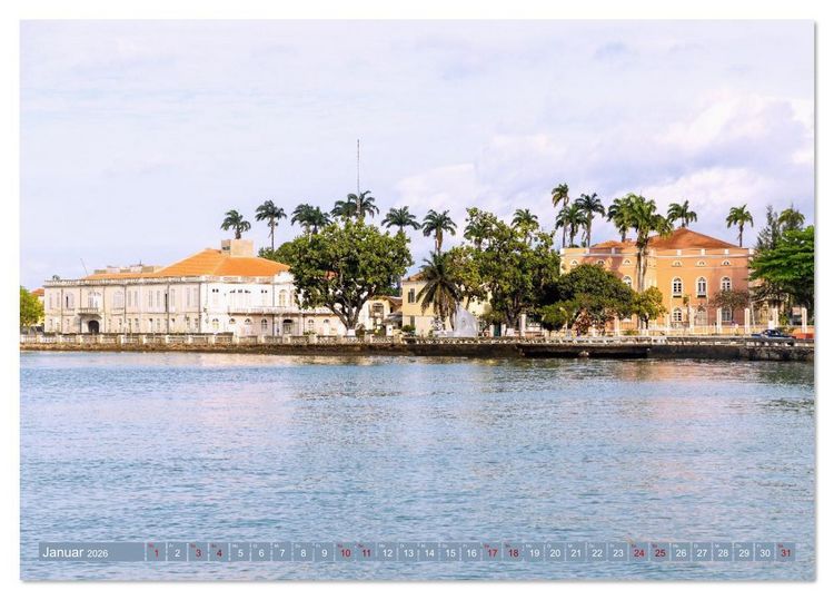 Produktbild: Sao Tome. Paradiesinsel vor der K&uuml;ste Westafrikas (Tischkalender 2026 DIN A5 quer), CALVENDO Monatskalender