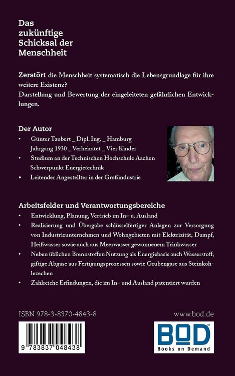 Produktbild: Das zuk&uuml;nftige Schicksal der Menschheit