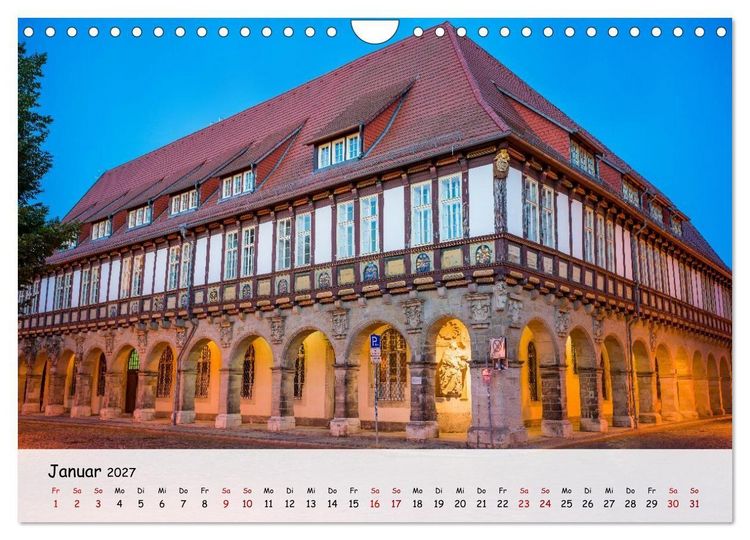 Produktbild: Halberstadt Altstadtarchitektur unweit des Harzes (Wandkalender 2027 DIN A4 quer), CALVENDO Monatskalender