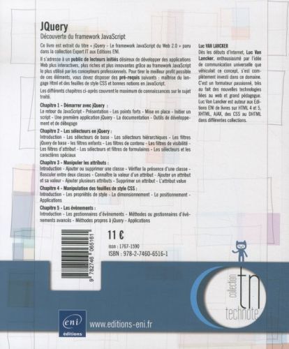 Produktbild: JQuery : d&eacute;couverte du framework Javascript