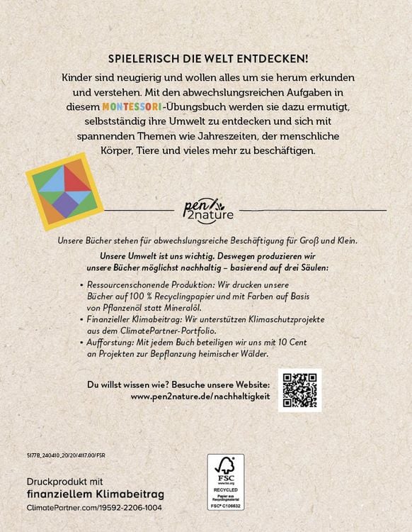Produktbild: Mein Montessori-&Uuml;bungsbuch