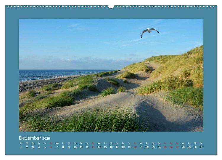 Produktbild: Sandd&uuml;nen an der Nordsee in den Niederlanden (Wandkalender 2026 DIN A2 quer), CALVENDO Monatskalender
