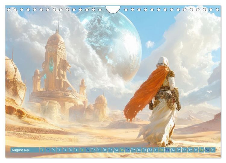 Produktbild: Science Fiction - Originelle Welten (Wandkalender 2026 DIN A4 quer), CALVENDO Monatskalender