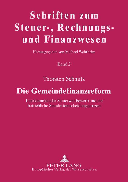 Produktbild: Die Gemeindefinanzreform